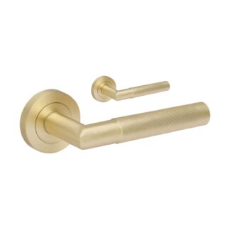 Zanda Vertex Lever Set Only Satin Brass
