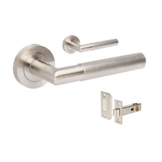 Zanda Vertex Passage Lever Set Brushed Nickel