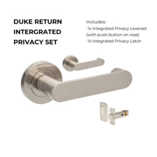 Zanda Duke Return Privacy Set Brushed Nickel