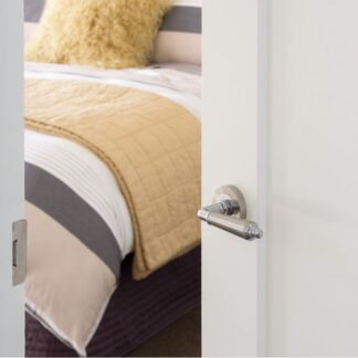 Zanda Oxford Entrance Set 60mm Key/Turn Brushed Nickel/Chrome