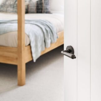 Zanda Oxford Entrance Set 70mm Key/Turn Matte Black