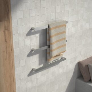Caroma Urbane II Heated Towel Rail Horizontal - Polished Stainless Steel