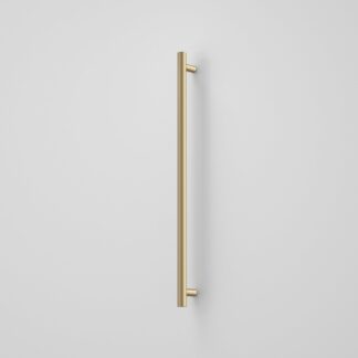 Caroma Liano II Heated Towel Rail - Vertical - Brushed Brass