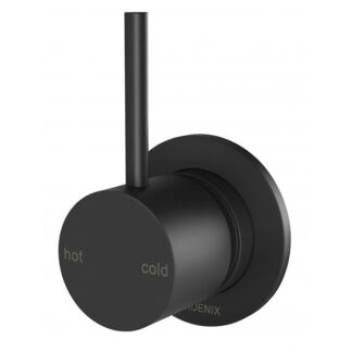 Phoenix Vivid Slimline Up Shower/Wall Mixer - Matte Black