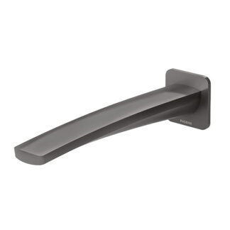 Phoenix Mekko Wall Basin Outlet 200mm - Brushed Carbon