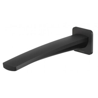 Phoenix Mekko Wall Bath Outlet 200mm Matte Black