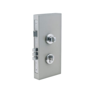 Zanda Double Turn Lock Kits Round Plate Brushed Nickel