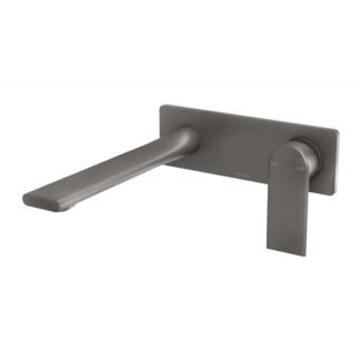 Phoenix Teel Wall Basin/Bath Mixer Set 200mm - Gun Metal
