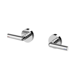 Phoenix Vivid Slimline Plus Lever Wall Top Assemblies 15mm Extended Spindles Chrome
