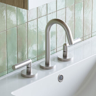 Phoenix Vivid Slimline Plus Lever Basin Set Brushed Nickel