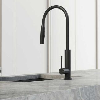Phoenix Deja Pull Out Sink Mixer Matte Black