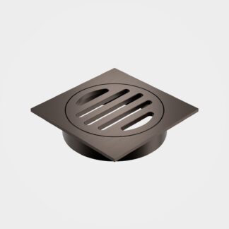 Caroma Square Floor Waste - 80mm Outlet - Brushed Bronze