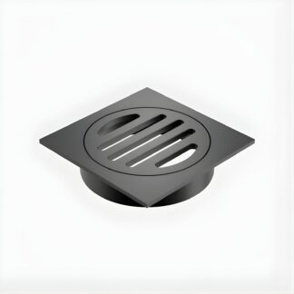Caroma Square Floor Waste - 80mm Outlet - Gunmetal