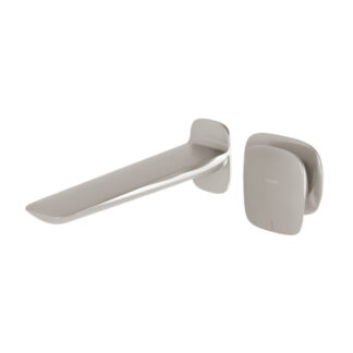 Phoenix Nuage Wall Basin/Bath Mixer Set 200mm - Brushed Nickel