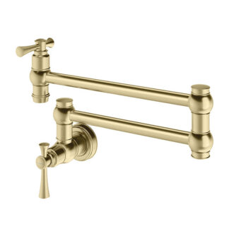 Phoenix Cromford Wall Mounted Pot Filler Brushed Gold