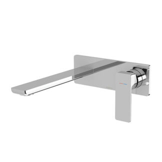 Phoenix Gloss MKII Wall Basin/Bath Mixer Set Chrome