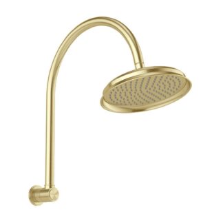Phoenix Wiltern High-Rise Shower Arm & Rose Brushed Gold