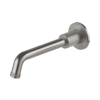 Phoenix Wiltern Wall Basin / Bath Outlet 190mm - Brushed Carbon