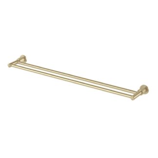 Phoenix Wiltern Double Towel Rail 800mm Brushed Gold