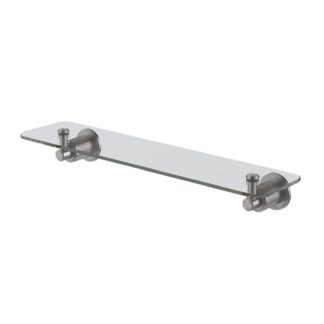 Phoenix Wiltern Glass Shelf 450mm Brushed Carbon
