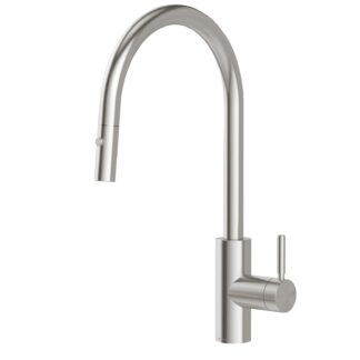 Phoenix Vivid MKII Pull Out Sink Mixer 230mm Gooseneck - Stainless Steel
