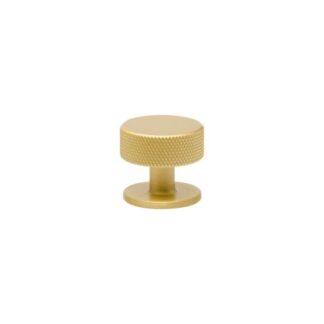 Zanda Florida Knurled Knob projects 30mm Satin Brass