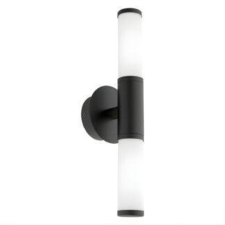 Eglo Palmera 2 x 4.5W LED Wall Light Warm White - Black
