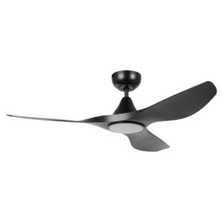 Eglo Surf 48 DC Ceiling Fan with LED Light Black