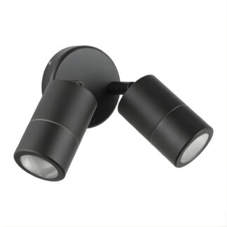 Eglo Fremantle 2 Light Adjustable Outdoor Wall Light Black