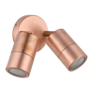 Eglo Fremantle 2 Light Adjustable Outdoor Wall Light Copper