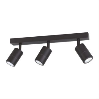 Eglo Fremantle 3 Light Adjustable Outdoor Ceiling Light Black