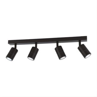 Eglo Fremantle 4 Light Adjustable Outdoor Ceiling Light Black