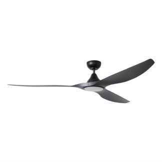 Eglo Surf 72 DC Ceiling Fan with LED Light Black