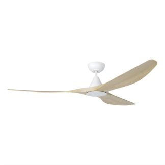 Eglo Surf 72 DC Ceiling Fan with LED Light Oak/White