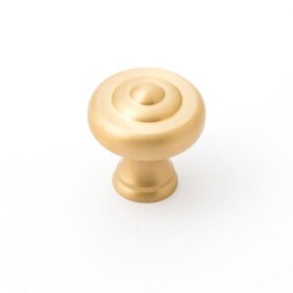 Castella Decade Knob Satin Brass