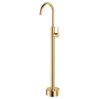 Fienza Kaya Floor Mounted Mixer Urban Brass