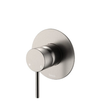Fienza Kaya Wall Mixer Large Plate Brushed Nickel