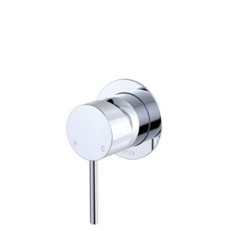 Fienza Kaya Wall Mixer Small Round Plate Chrome
