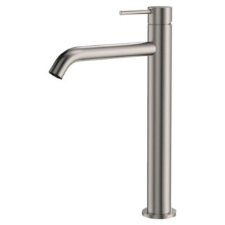 Fienza Kaya Tall Basin Mixer Brushed Nickel