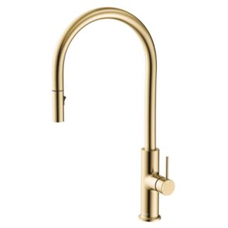 Fienza Kaya Pull Out Sink Mixer Urban Brass