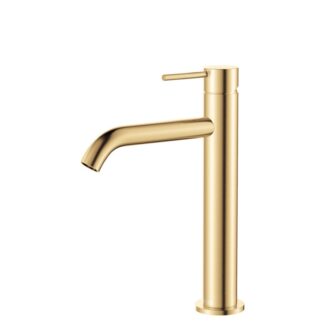 Fienza Kaya Medium Basin Mixer Urban Brass
