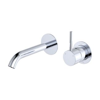 Fienza Kaya Up Basin/Bath Mixer 160mm Set Round Chrome