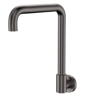 Fienza Kaya Squareline Wall Swivel Outlet Gun Metal