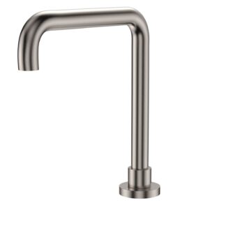 Fienza Kaya Squareline Hob Outlet Brushed Nickel
