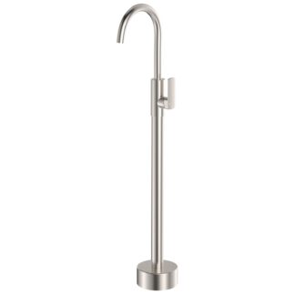 Fienza Tono Floor Mounted Basin/Bath Mixer Brushed Nickel