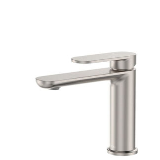 Fienza Empire Slim Basin Mixer Cold Start Brushed Nickel
