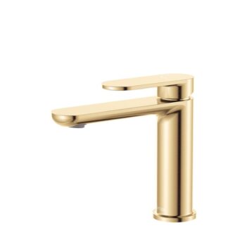 Fienza Empire Slim Basin Mixer Cold Start Urban Brass