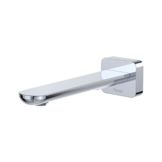 Fienza Empire Slim Wall Basin/Bath Outlet 180mm Square Plate Chrome