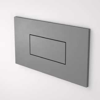 Caroma Invisi Series II® Rectangle Metal Single Flush Plate and Buttons Gunmetal