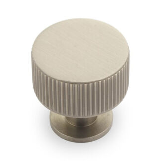 Castella Ridge 30mm Knob Dull Brushed Nickel